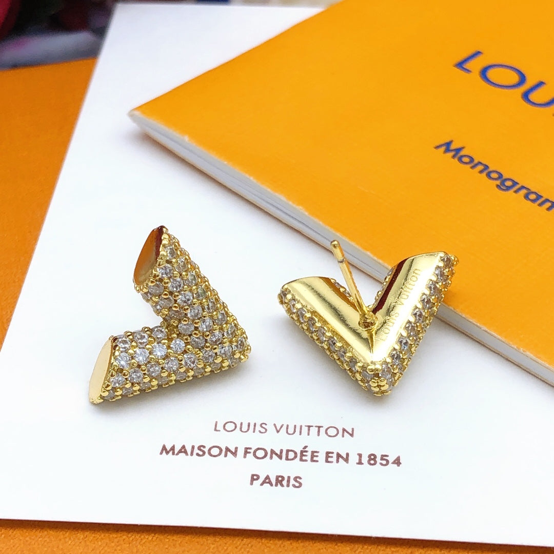 18K Louis Vuitton Diamonds Earrings