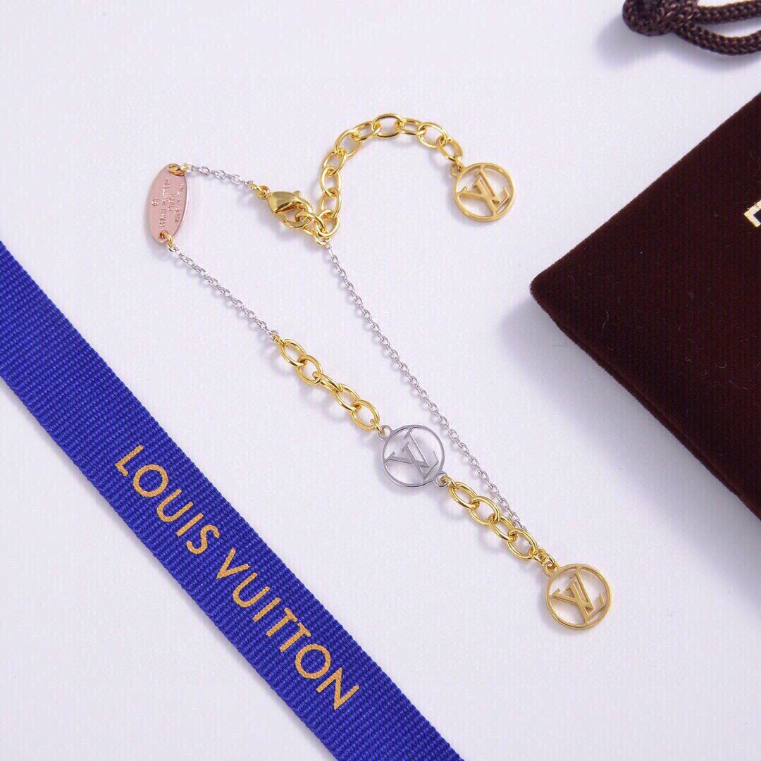 18K Louis Vuitton Logomania Bracelet