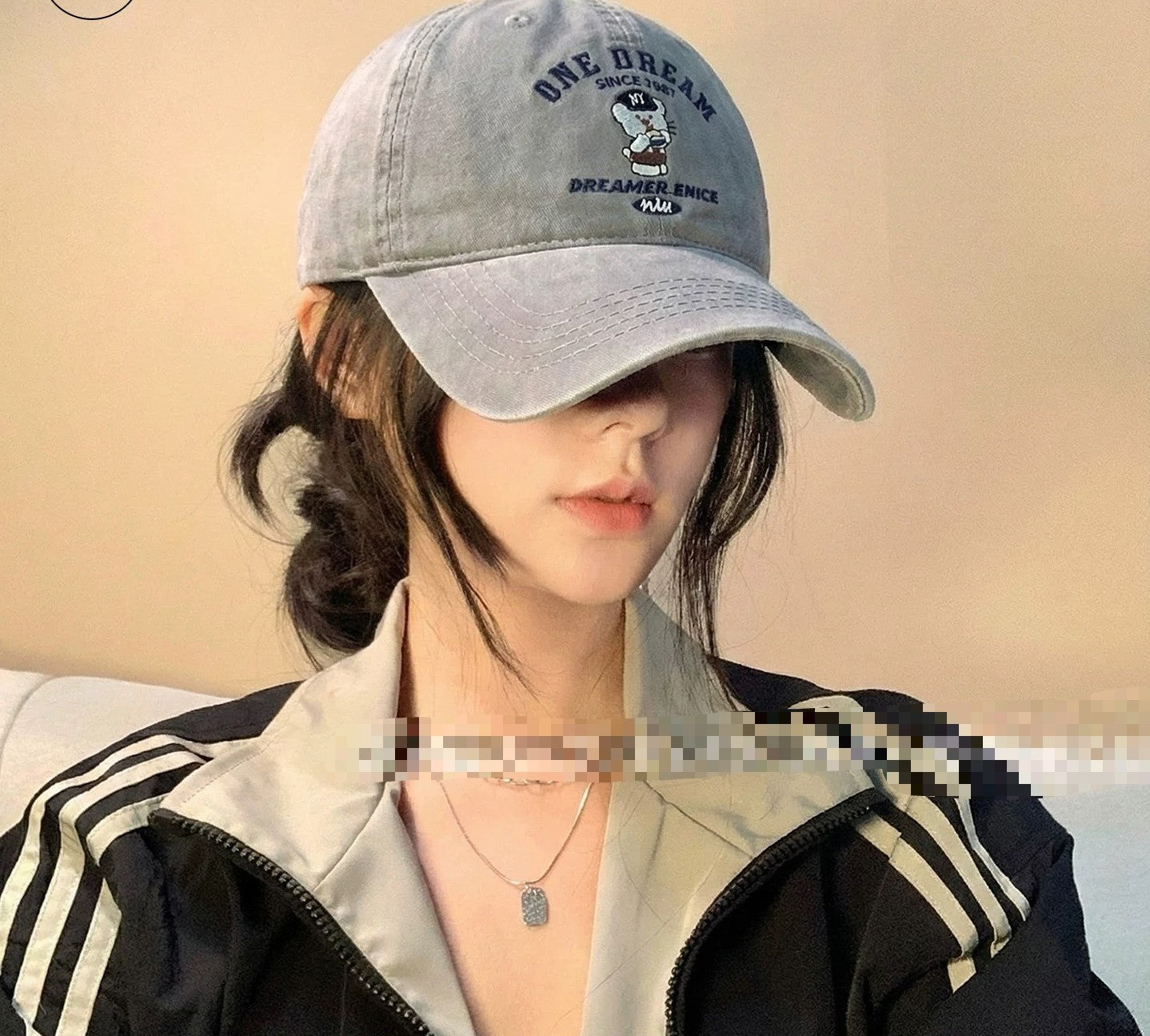 Embroidered Bear Baseball Cap