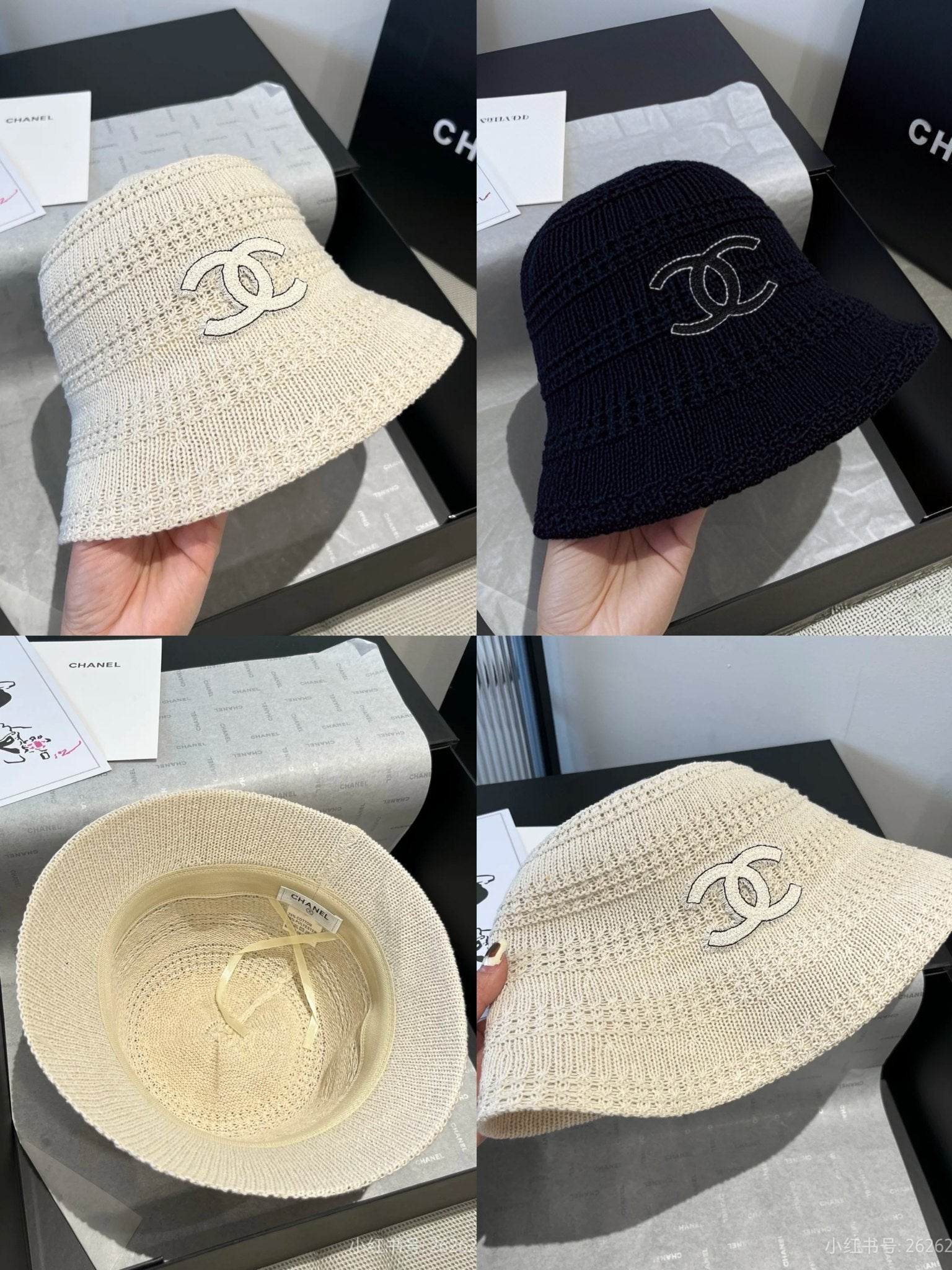 Chanel Knit Little Chanel Style Fisherman Hat