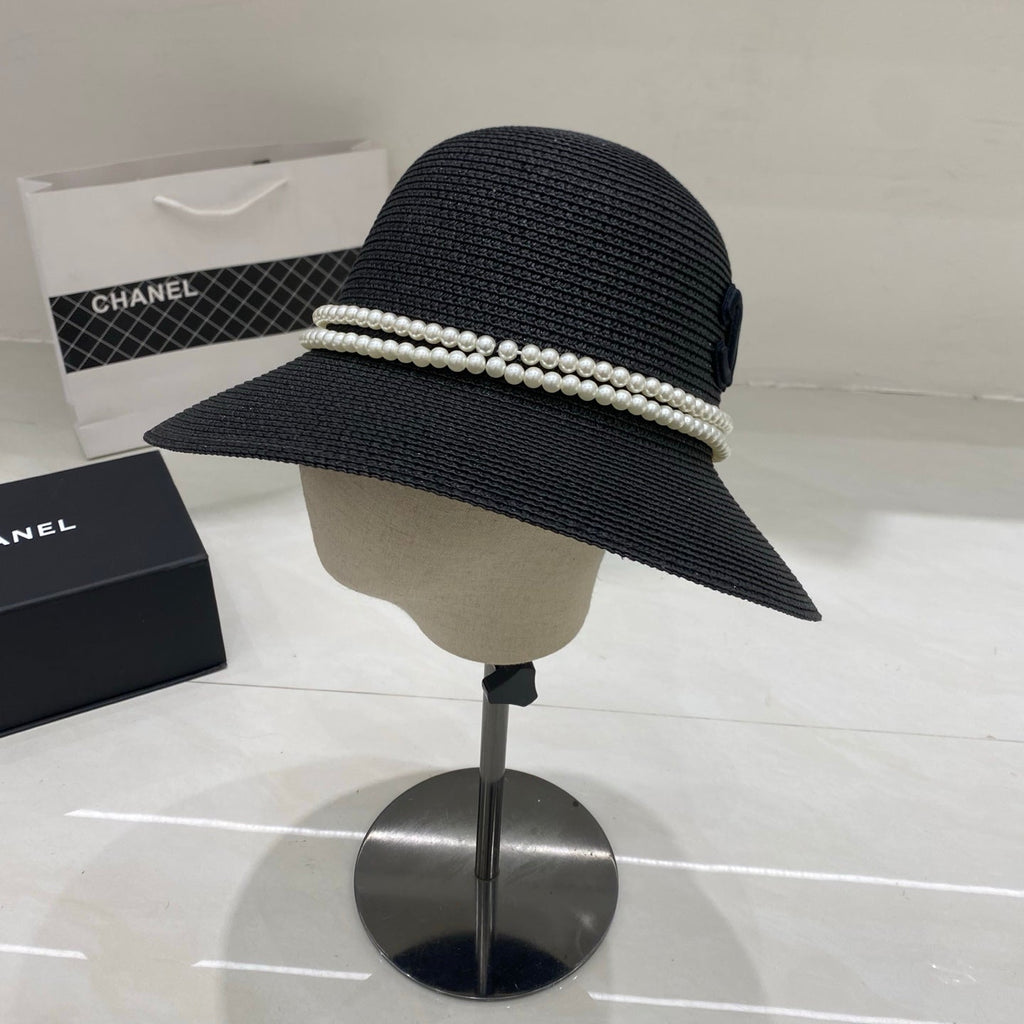 Chanel Straw Hat/Basin Hat