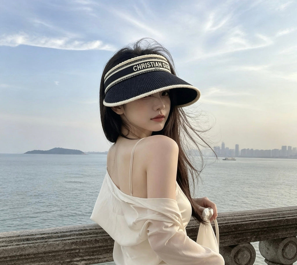 DIOR Knitted Sun Visor Hat